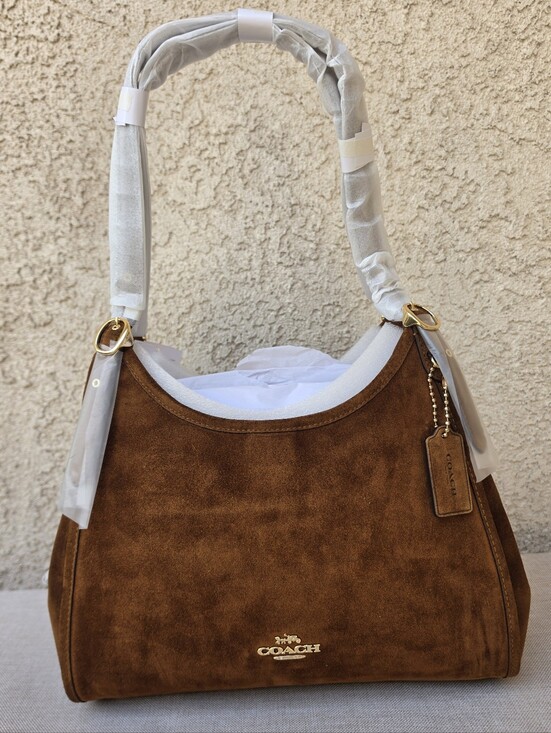 Coach Handbags - Coach Erin Suede Leather Shoulder Bag Hsndbag Gold/Warm Brown NWT